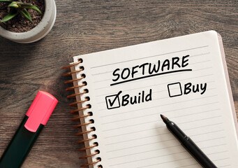 Software build or buy strategic business decision