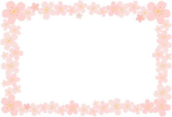 pink flower frame