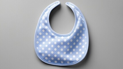 Soft cotton bib with pastel tones, Adorable polka dot bib in soothing pastel shades