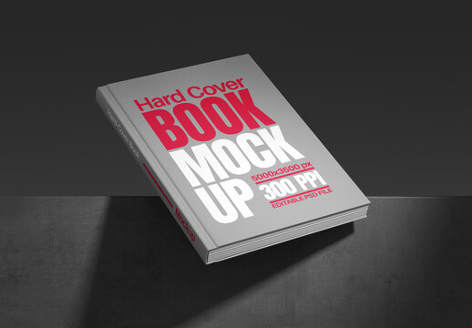 Hardcover Book Mockup for Publishing and Editorial Design