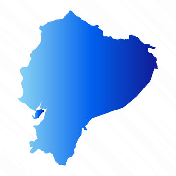 Gradient Simple Ecuador Map Background