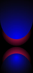 Dark blue mobile background with red lines