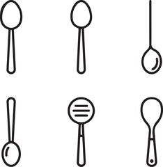 Restaurant Food and Beverage Icon Set