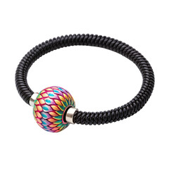 Hair tie bead isolated on white background