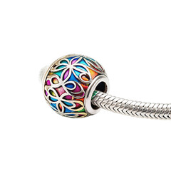 Hair tie bead isolated on white background 2