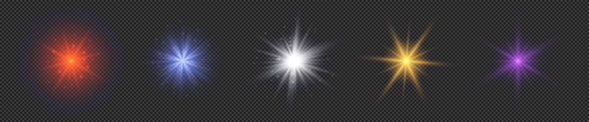 Set of light effects of lens flares © dniprodd