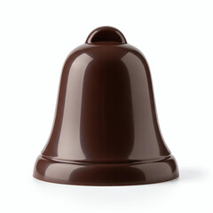 French Easter Chocolate Bell Isolated on White