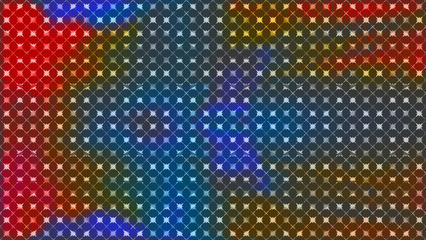 Blurred Star Lattice Abstract Colorful Background
