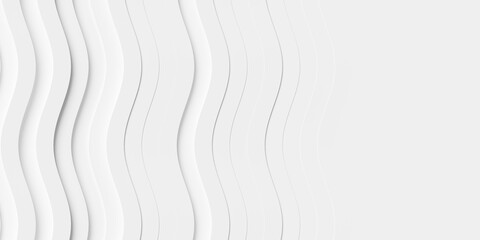 Offset vertical white curved lines or boxes geometry background wallpaper banner, fade out with copy space on the right