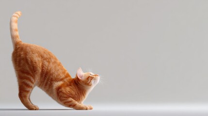 Beautiful cat posing elegantly in a graceful manner showcasing its unique features, soft fur, and captivating eyes