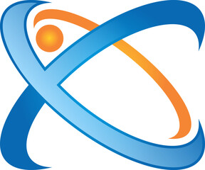 X letter abstract color vector logo on  illustration of an abstract background