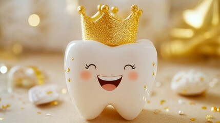 Funny Plastic Dental Toy with Crown