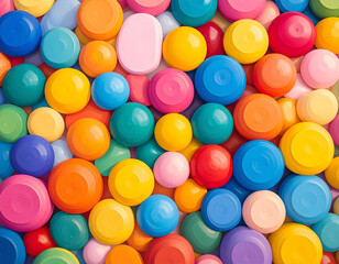 Playful Abstract Beat Background for Children&rsquo;s Music