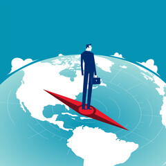 Compass. Looking the direction for business