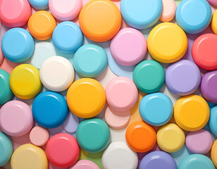 Colorful Fun Rhythm Background for Kids and Education