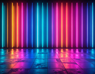 Bright and Colorful Pop Gradient Abstract Background