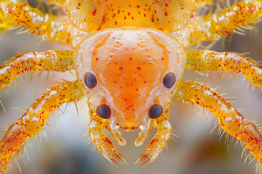 Detailed Macro Photograph of a Crab Louse