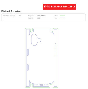 iPhone 17 case dieline template box dieline die lines packaging custom dieline  box cardboard box dieline pizza box dieline printable product packaging layout,