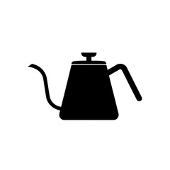 Black Kettle Icon for Coffee or Tea Preparation