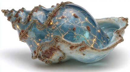 seashell isolated on white background