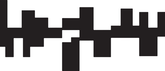 Obraz premium Geometric shapes in black and white colors