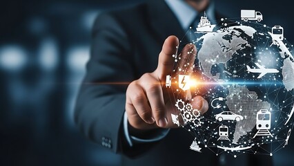 Global Logistics and Supply Chain Network Visualization with Business Technology