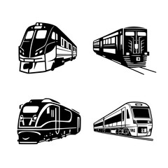 transportation icons set
