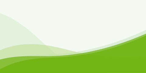 Obraz premium Modern soft and smooth abstract background with gentle green wavy shapes. It evokes a sense of nature, freshness, and organic flow, perfect for eco-friendly themes, health and wellness promotions