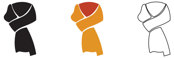 Stylized Question Mark Icon . Minimal vector illustration of stylized question mark symbols in black and pink, representing inquiry, FAQ, help, and uncertainty concepts.

