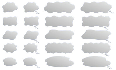 モヤモヤふきだしフレームセット