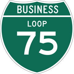 Business Loop 75 Highway Interstate Sign Design © Griffin9678