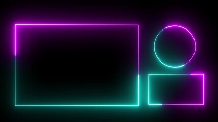 Subscribe button and outro for gaming and video channels Youtube End screen animation.End screen animation. neon glowing end screen 4k animation.