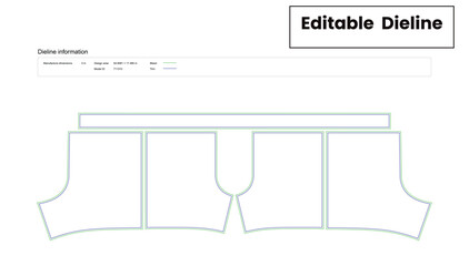 mesh shorts dieline template box dieline die lines packaging custom dieline  box cardboard box dieline pizza box dieline printable product packaging layout,