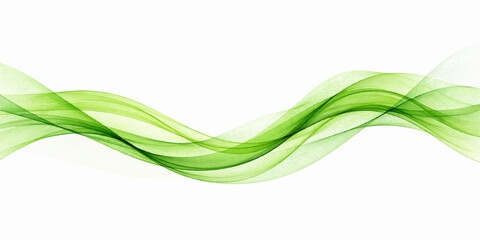 Futuristic abstract green wave curve flow pattern line vector illustration design