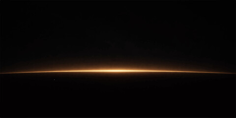 Blue flash animation of the sunrise over the planet Earth with light rays, dark space design, and glow effect © ayaat