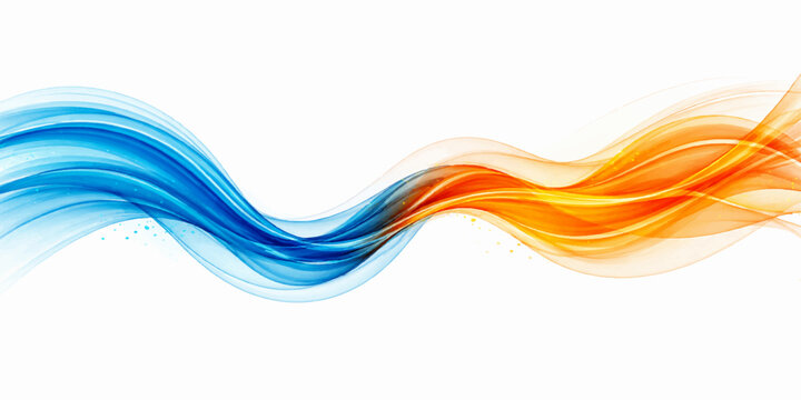 Abstract colorful wave shape vector illustration flow pattern background design