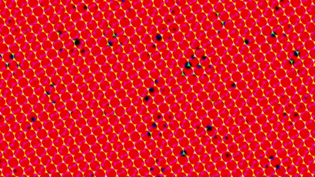 Red pattern background with black dots motion design loop