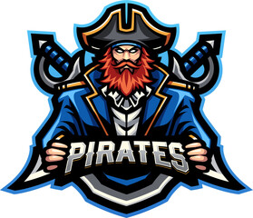 Pirates mascot logo