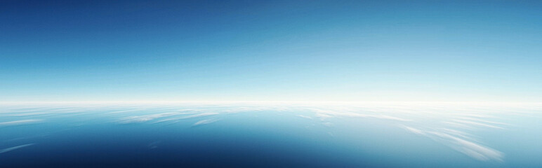 Obraz premium View of the ocean from an airplane window, with the sky in the background. Professional commercial content. Commercial. High-resolution. High-res. Premium quality. Premium. Professional grade.