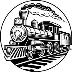 steam locomotive vector
