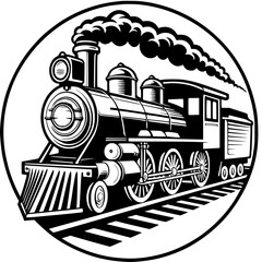 steam locomotive silhouette