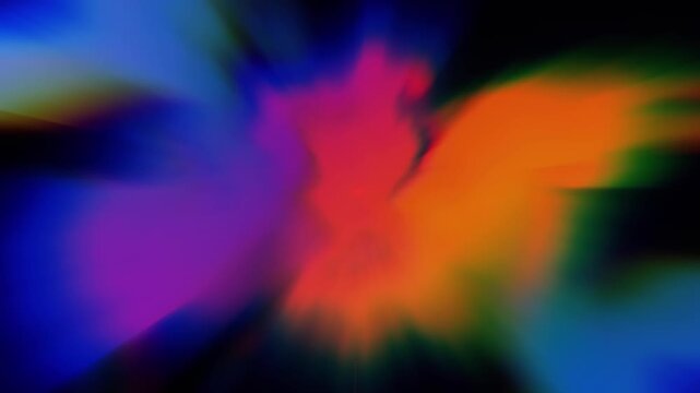 Colorful blurred light abstract motion background animation