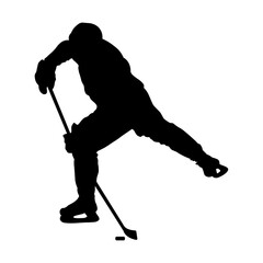 Hockey Player Silhouette.