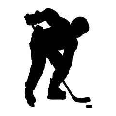 Hockey Player Silhouette.