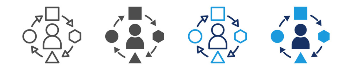 adaptability icon sheet with multi style © slamet