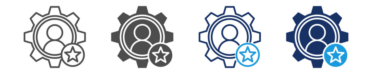 skills icon sheet with multi style