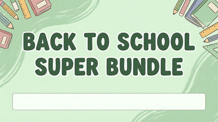 Back to School Super Bundle with Educational Supplies.