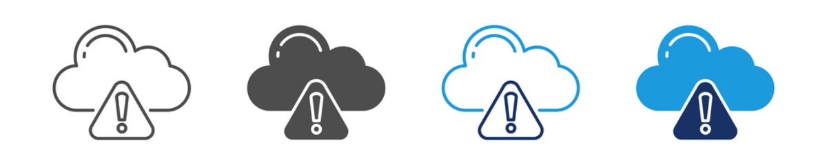 error icon set with multi style