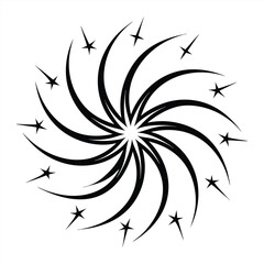 Set of hand-drawn fireworks and sparklers illustrations in sketch style for celebration designs.Golden firework vector banner with hand drawn exploding starbursts and festive sparkles