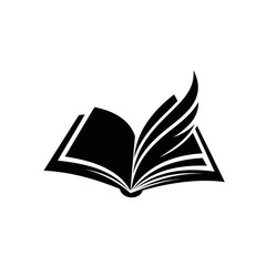 Open Book with Pages Turning, Symbolizing Knowledge, Learning, and the Power of Reading.